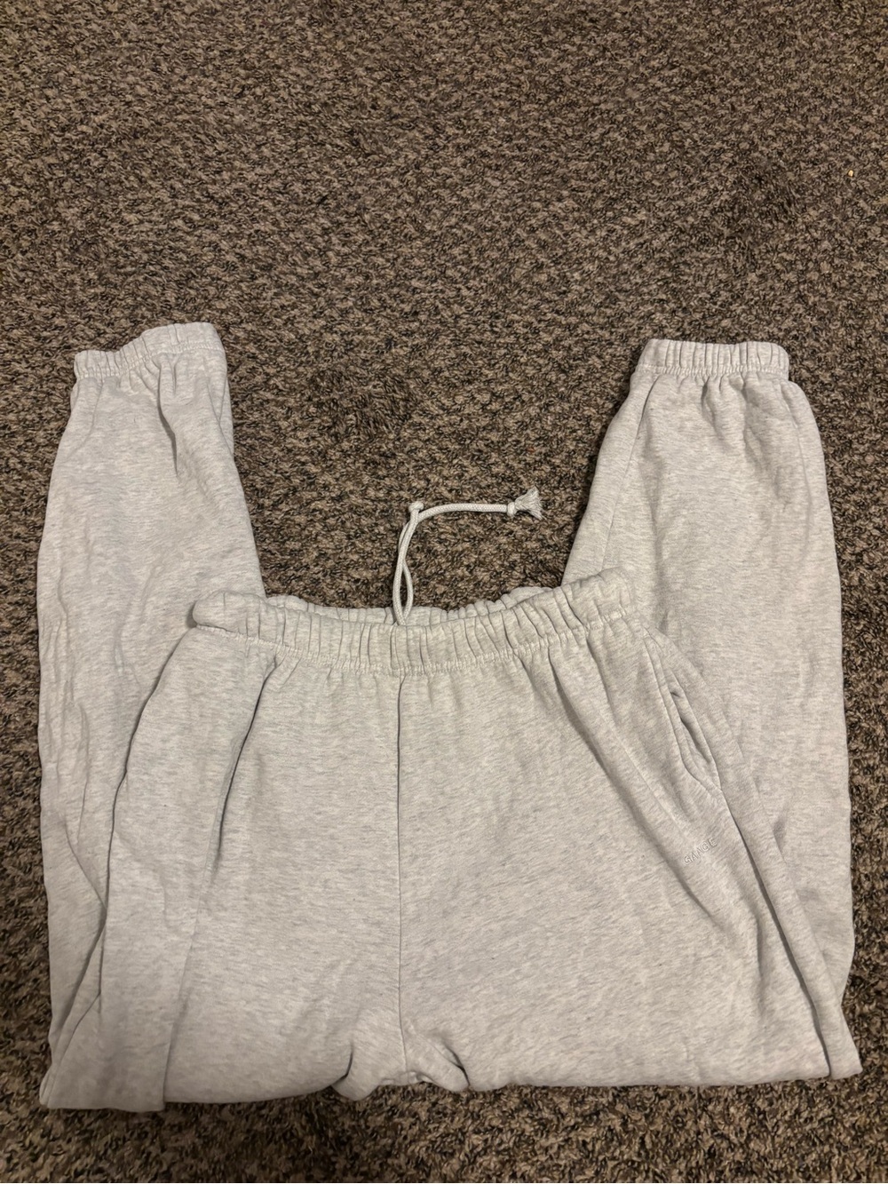 Garage Light Gray Drawstring Jogger Pants